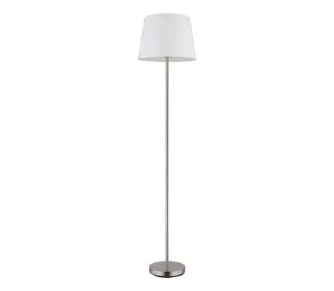 Lampy Globo 40100101 - Stojacia lampa JORIS 1xE27/40W/230V biela/matný chróm 40100101