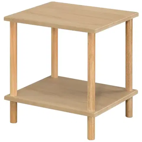 Konferenčné stolíky s úložným priestorom Konferenčný Stolík Gc7404 40x40x45 Sonoma/Prírodný
