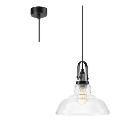 Svietidlá  Luster na lanku SINGLE 1xE27/60W/230V LM-1.1.82/CHROM
