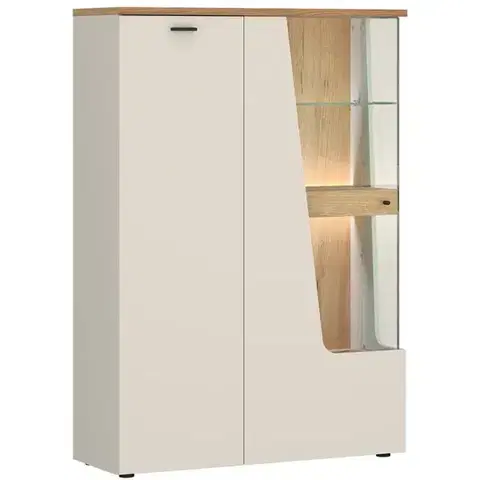 Vitríny a regály do obývačky Vitrína Cut Out CTUV02L U1182D kašmír