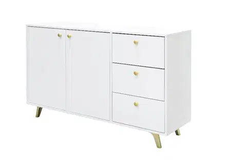Komody ArtStol Komoda SIENA 2D3S | biela