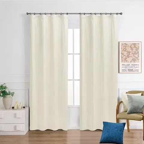 Závesy do spálne Záves na páske ROSALIA VET449/2/210GSM 140x250 cm  krémový