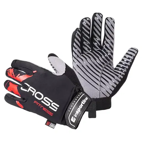 Fitness rukavice Fitness rukavice inSPORTline Freso čierno-červená - XL