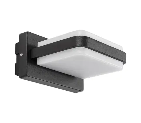 LED osvetlenie Rabalux 77061 - LED Vonkajšie nástenné svietidlo GENDT LED/12W/230V IP44 čierna 77061