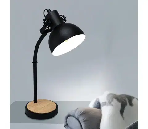 Lampy Eglo 44058 - Stolná lampa LUBENHAM 1xE27/28W/230V 44058