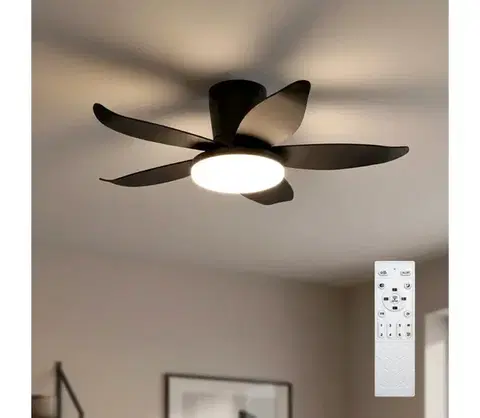 Ventilátory BRILAGI - LED stmievateľný stropný látor LED/32W/230V pr. 95 cm čierny + DO WF-OSD-183-BLK
