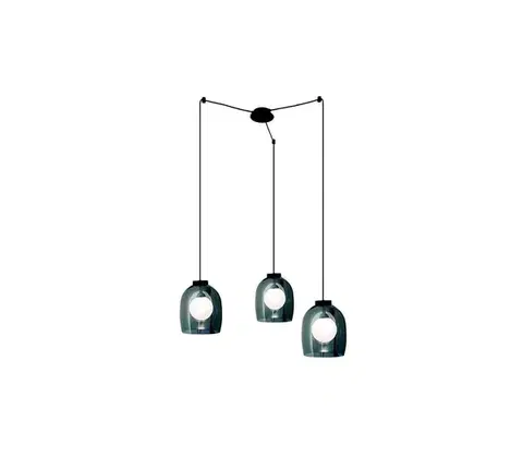 Svietidlá Zam 22145 - Luster na lanku 3xG9/5W/230V pavúk čierna 22145