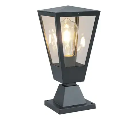 Záhradné lampy Brilliant - Vonkajšie svietidlo WESTDLIFF 1xE27/20W/230V 30,7 cm IP44 antracit 41016/63