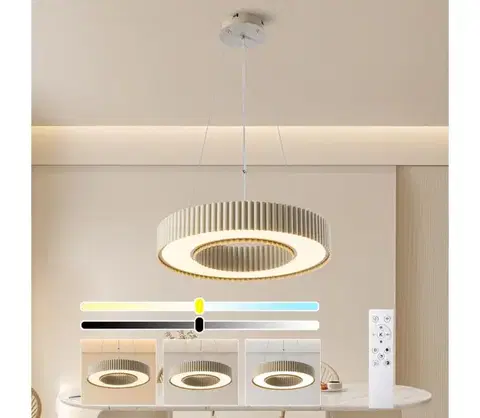 Svietidlá BRILAGI - LED stmievateľný luster LUMIX LED/48W/230V 3000-6000K béžová pr. 50 cm + DO BRI863