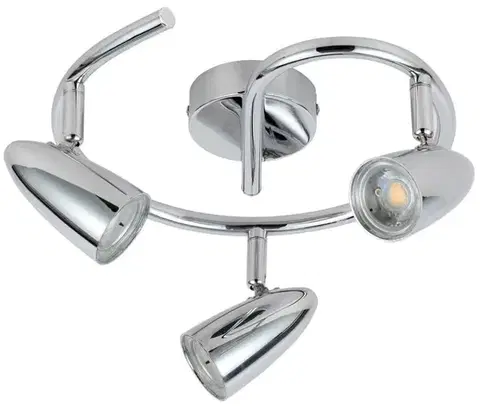 Stropná svetla 3x4W LED svietidlo Liberty Spiral Chrome