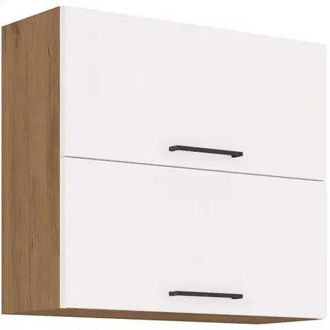 Kuchynské skrinky visiace Skrinka do kuchyne Vigo biela HG 80gu-72 2f