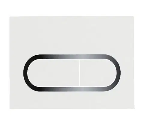 Svietidlá Ravak X01455 - Splachovacie tlačidlo CHROME 24,7x16,5 cm biela X01455