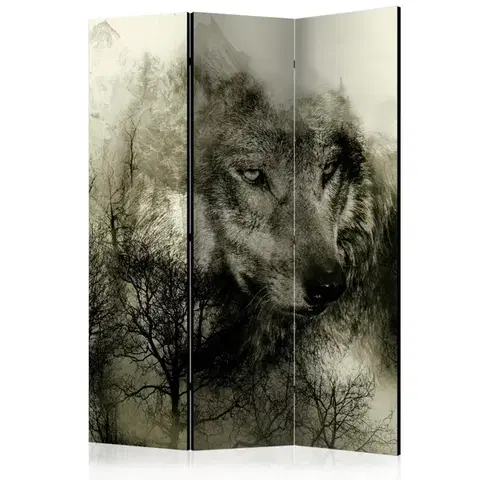 Paravány Paraván Mountain Predator (Beige) Dekorhome