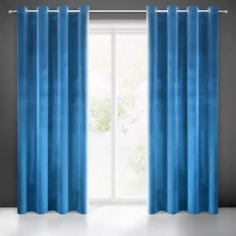 Závesy do spálne Záves SAMANTA 140X250 na priechodkách 374433