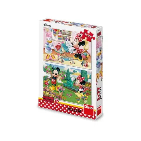 Do 99 dielikov Dino Toys Puzzle Pracovitá Minnie 2x77 Dino