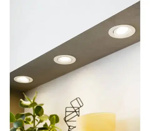 Svietidlá Eglo 31162-SADA 3x LED Stmievateľné podhľadové svietidlo SARTIANO LED/3,5W/230V IP23 biela 31162