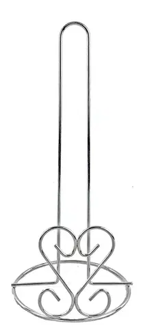 Servitníky MAKRO - Držiak na papierové utierky srdce, 13,5x29cm, pochrómovaný