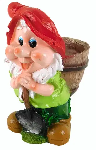 Záhradné dekorácie MAKRO - Trpaslík 23cm rôzne druhy