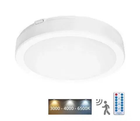 Svietidlá  LED Kúpeľňové stropné svietidlo so senzorom NAIROS LED/24W/230V IP65 biela + DO KFN2X24WBI