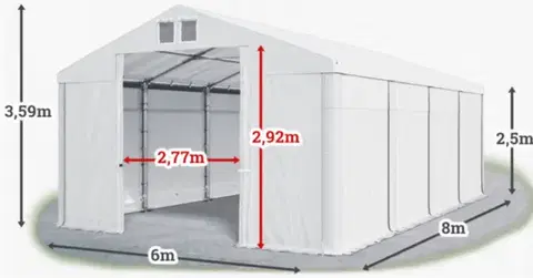Skladové stany Skladový stan 6x8m PROFI