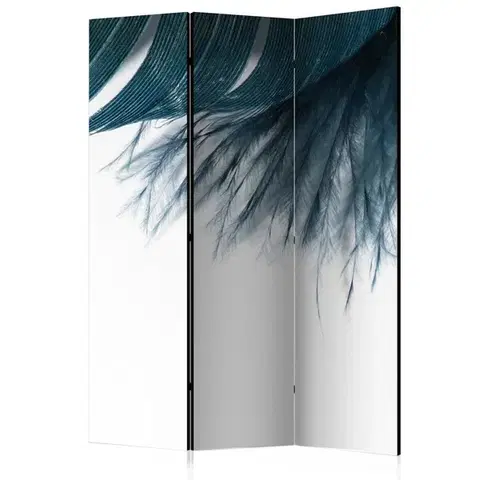 Paravány Paraván Dark Blue Feather Dekorhome