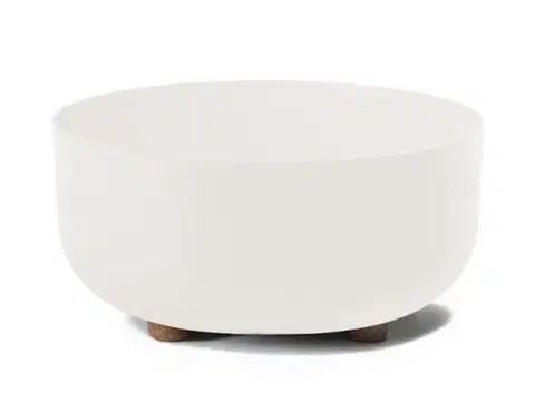 Kvetináče a truhlíky Kinekus Kvetináč plastový SOFIA priemer 300 mm, krémový, výška 145 mm