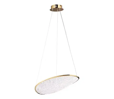 Svietidlá MAXLIGHT P0637D - LED závesný luster EMPIRE na lanku LED/17W/230V zlatá P0637D
