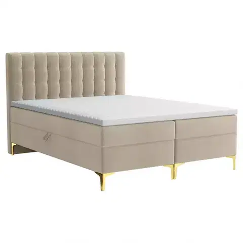 Dvojlôžkové postele Posteľ Arles Box Spring 140x200 Rico 01